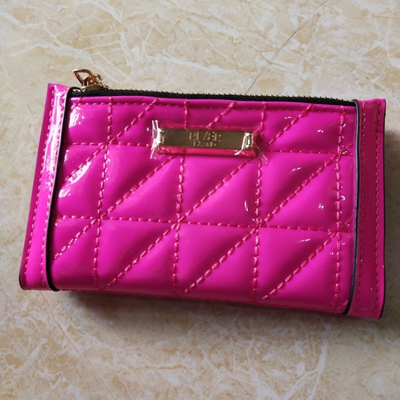 River island bifold quilted card holder pink fuschia dompet kartu [ Dompet lebaran ]