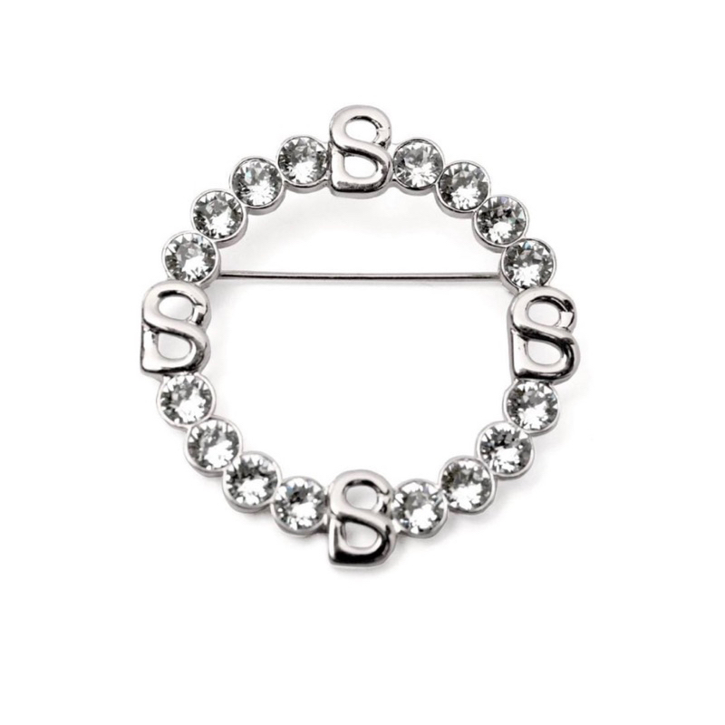 Buttonscarves Anna Round Brooch