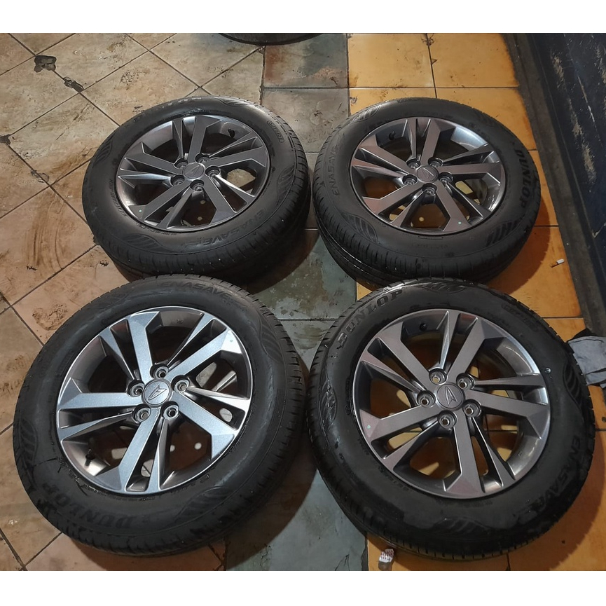 VELG MOBIL BEKAS STD XENIA R15X5 4X114,3 ET45 G/P +BAN DUNLOP(2021) 185 65 R15