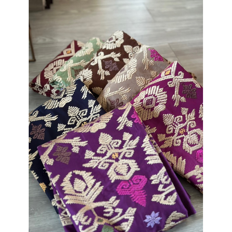 Songket Bordir Katun Lembaran