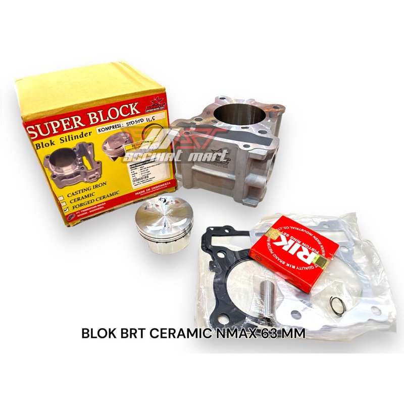 BLOK BRT YAMAHA NMAX 63 MM KERAMIK / BLOK NMAX BRT ORIGINAL