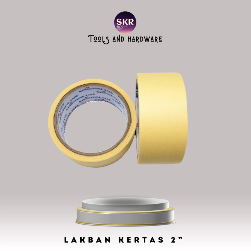 

Lakban kertas 2" lebar twister 4.8cm Kertas Lem 2inch