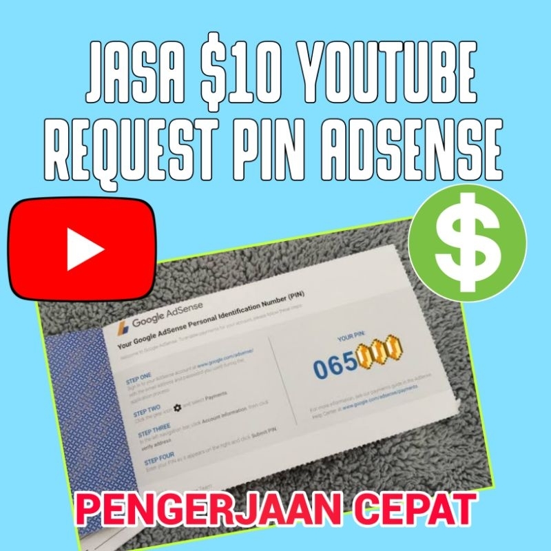Jasa Push dollar youtube - Jasa push 10 dollar untuk request pin AdSense