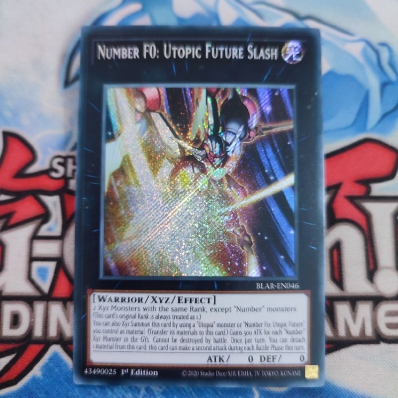 yugioh number F0 utopic future slash BLAR secret rare original