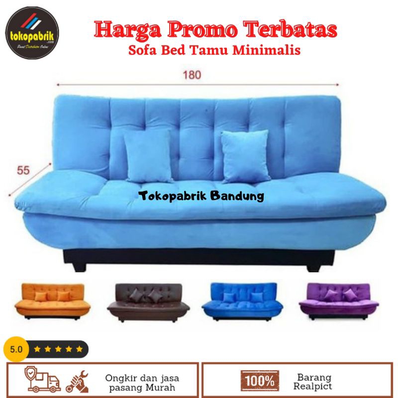 Sofa Bed Minimalis / Sopabed Tamu Murah Modern Bandung Cimahi Purwakarta Soreang Jabodetabek Tegal B