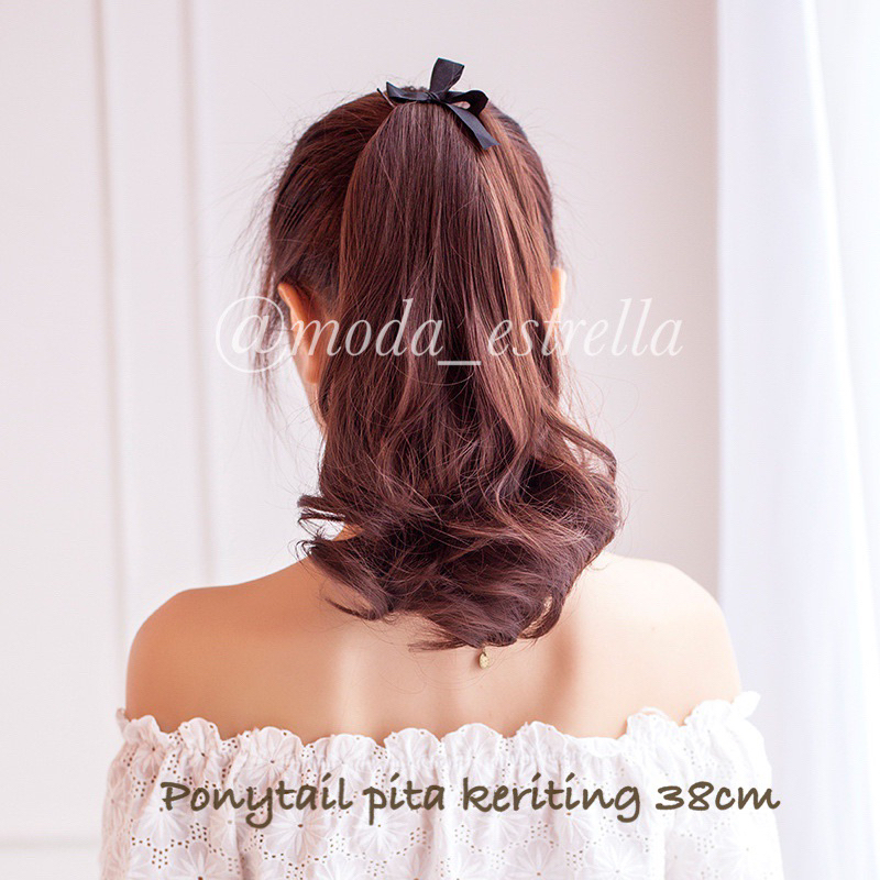 TALI PITA KERITING TEBAL &amp; TIDAK MENGKILAP DIJAMIN UANG KEMBALI / TIE PONYTAIL CURLY/FAKEHAIR / TALI EKOR KUDA/RAMBUT PALSU/HAIRCLIP/  KUNCIRAN EKOR KUDA  CURLY LURUS FAKEHAIR /HAIRCLIP / RAMBUT PALSU /FAKE PONYTAIL /HAIRCLIP HUMAN HAIR/HAIREXTENTION /WIG