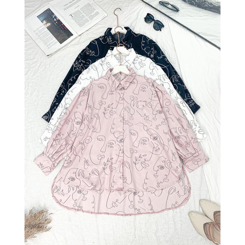 Blouse Face Oversize