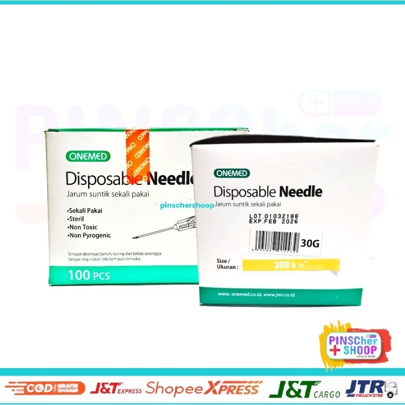 Disposable Neddle 30 G OneMed / Box