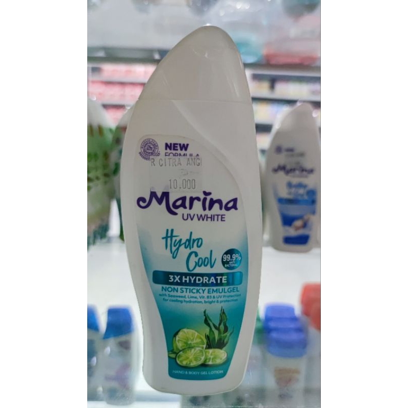 Marina UV White Hydro Cool Hand Body Gel Lotion 185ml