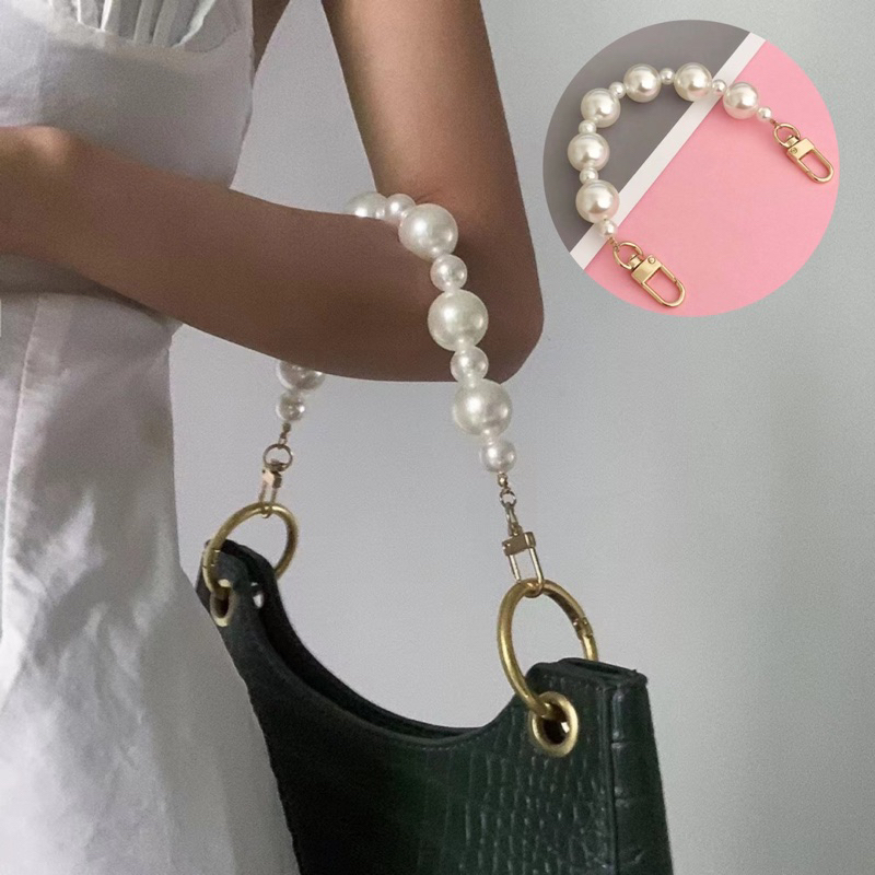 Chain Bag / Phone Charm Pearls Korean Style (GANTUNGAN HP BISA DI LEPAS PASANG)