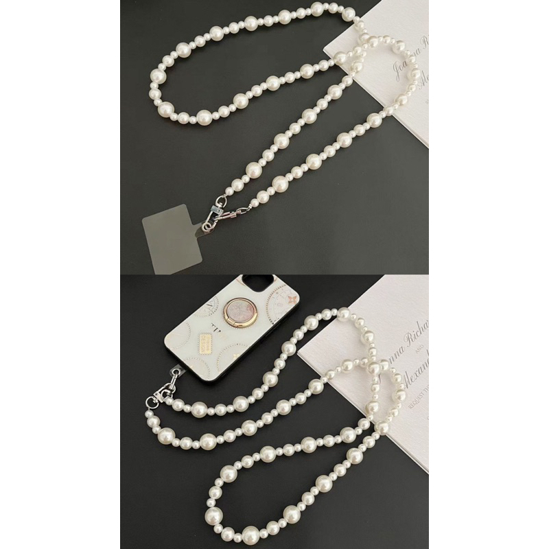 Chain Bag / Phone Charm Pearls Korean Style (GANTUNGAN HP BISA DI LEPAS PASANG)