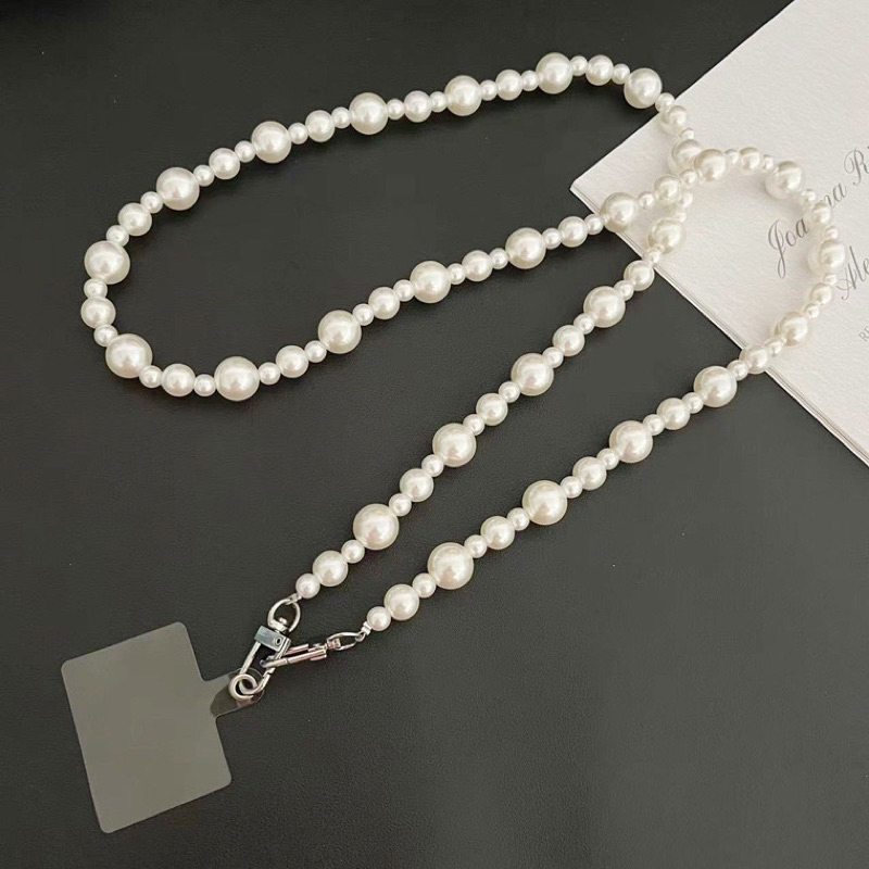 Chain Bag / Phone Charm Pearls Korean Style (GANTUNGAN HP BISA DI LEPAS PASANG)