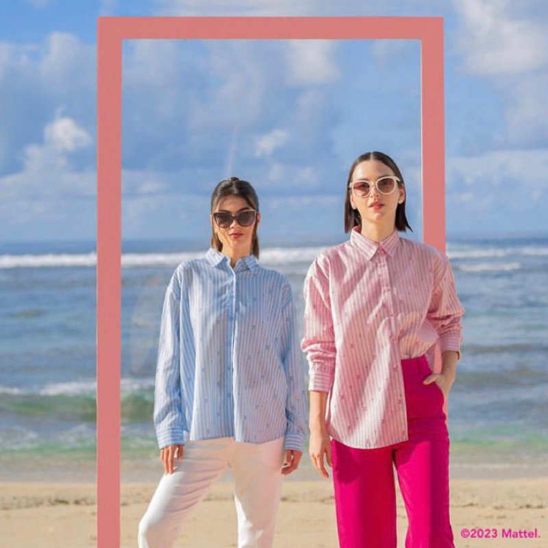 BAJU BARBIE - Ayu by Ayu Lestari - Barbie Stripe Shirt Pink