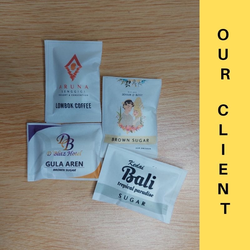 Lukchup_Oiyen Teh & Jahe Gula Merah Sachet Desain Custom Untuk Si Dan Logo Anda, Untuk Hotel Cafe