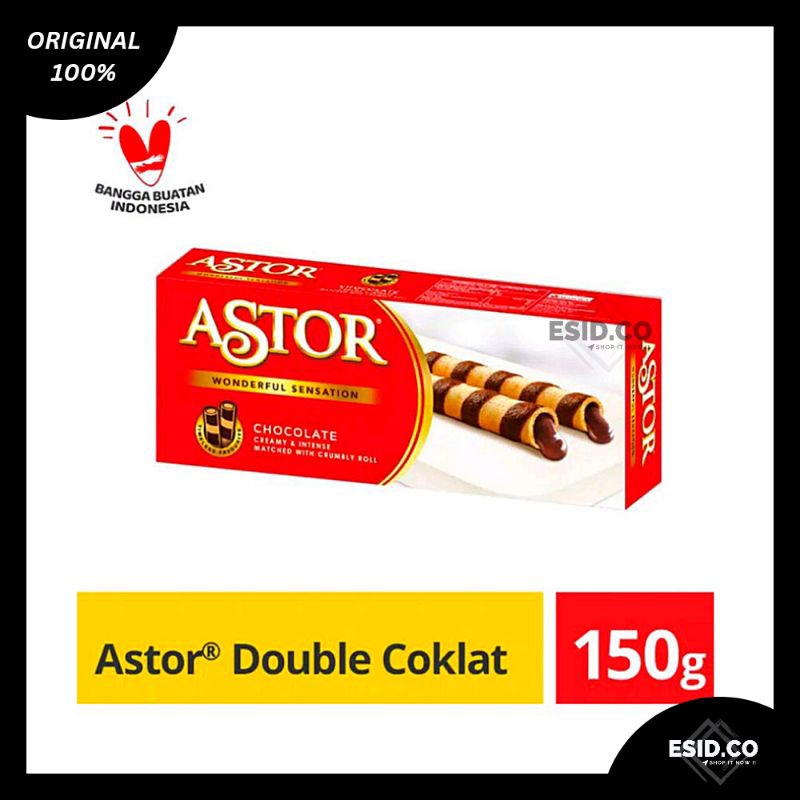 

Astor Chocolate Wafer Stick Double Cokelat 150gr / Kemasan Karton ( 150 gram )