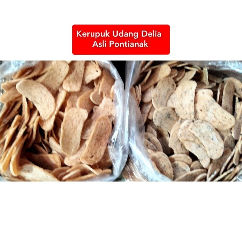 Kerupuk Udang Delia (Repack) Krupuk Delia / Kerupuk Khas Pontianak / Oleh oleh Kalimantan Barat