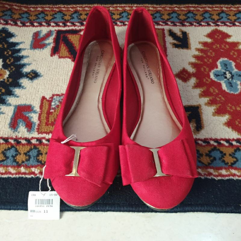 preloved payless christian siriano size 11 flat shoes big size jumbo