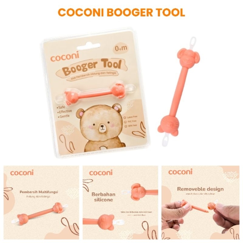 Coconi Ear &amp; Nose Booger Tool / Pembersih Hidung dan Telinga Bayi Anak