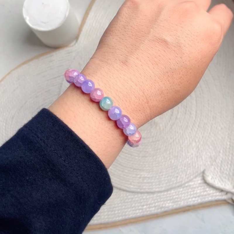 Gelang Natural Batu Alam Agate Asli Bracelet Untuk Wanita Fashion