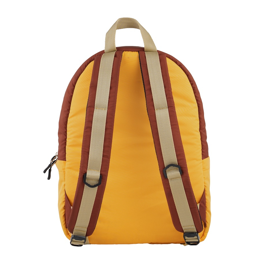 (New Product) FLOCK Tricolor Puffy Backpack - Honey