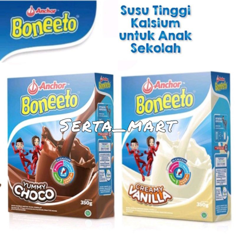 

Anchor Boneeto Vanilla / Choco Box 350gr - Susu Boneto Pertumbuhan Anak