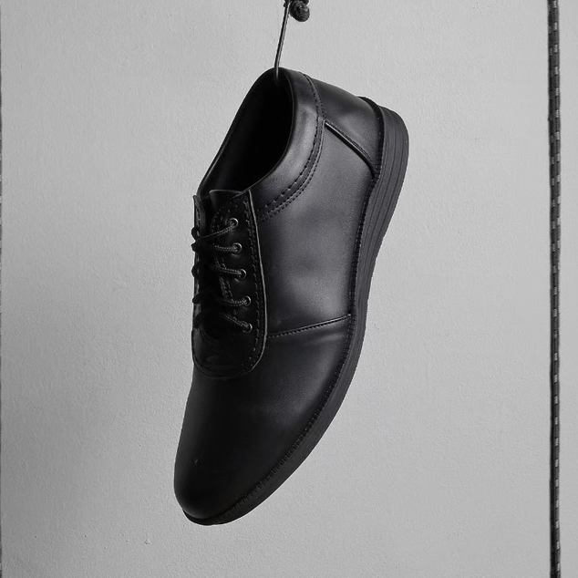 CARLTON BLACK - Sepatu Pantofel Pria Kulit Formal Kantor Kasual Kerja Kuliah Sepatu Pantopel Cowok Oxford Original