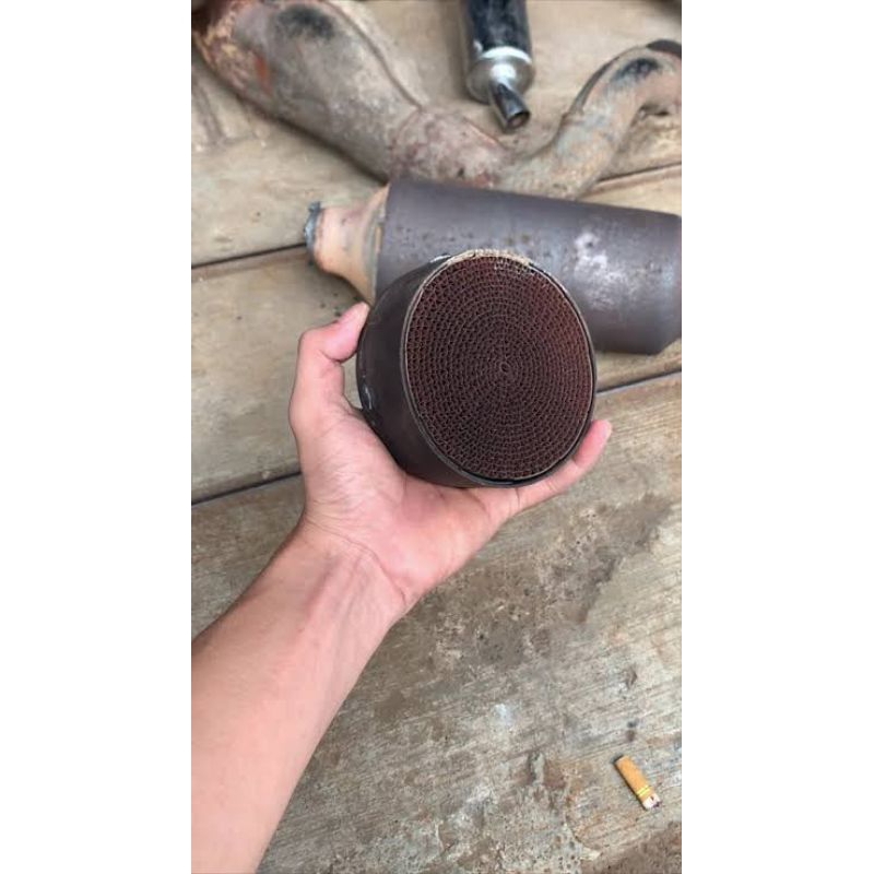 katalis catalyzer sarangan knalpot Kawasaki ninja rr r ss paladium emas putih sarang tawon saringan 