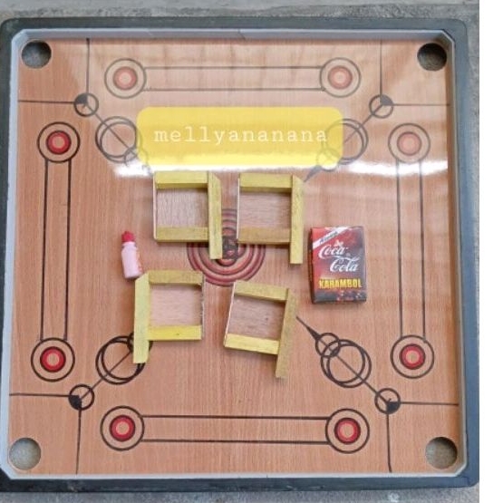 Papan karambol  murah GRATIS BIJI + KRISTAL papan karambol bagus papan karambol