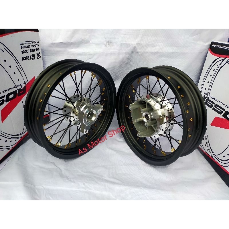 VELG SEPASANG  UKURAN LEBAR 250 - 300 RING 14 TROMOL SET YAMAHA N MAX PCX LOKAL AEROX155 ADV150