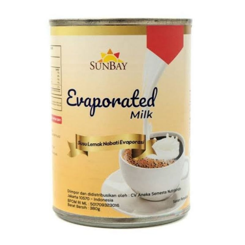 

SUNBAY 380gr SUSU EVAPORASI ORIGINAL BPOM