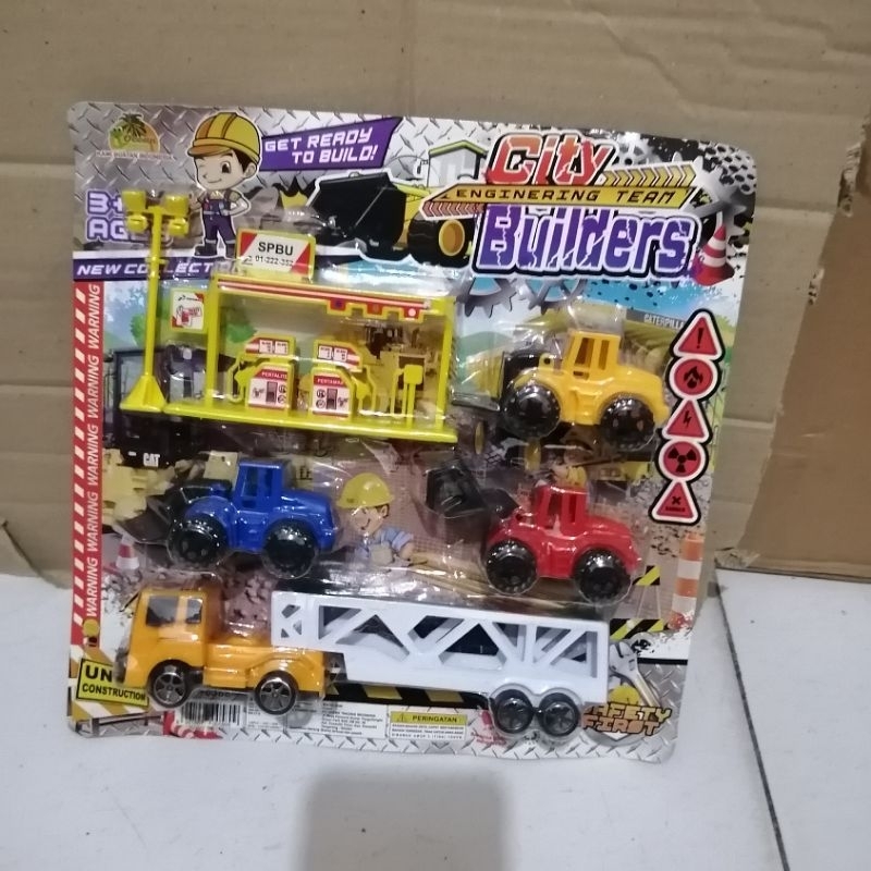 OCT6368 MAINAN TRUK CITY BUILDERS SPBU / TRUK KONTRUKSI CITY SPBU