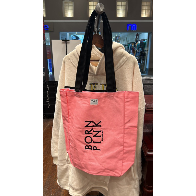 NEW TOTEBAG TYPO X BLACKPINK ORIGINAL