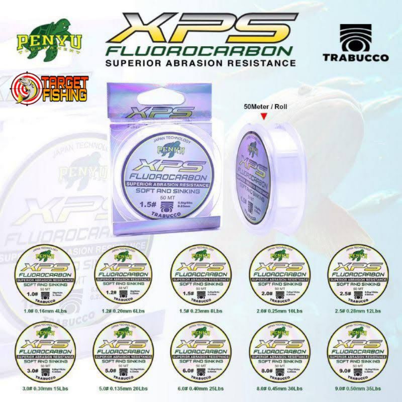 Senar Leader XPS Penyu Fluorocarbon 50Meter