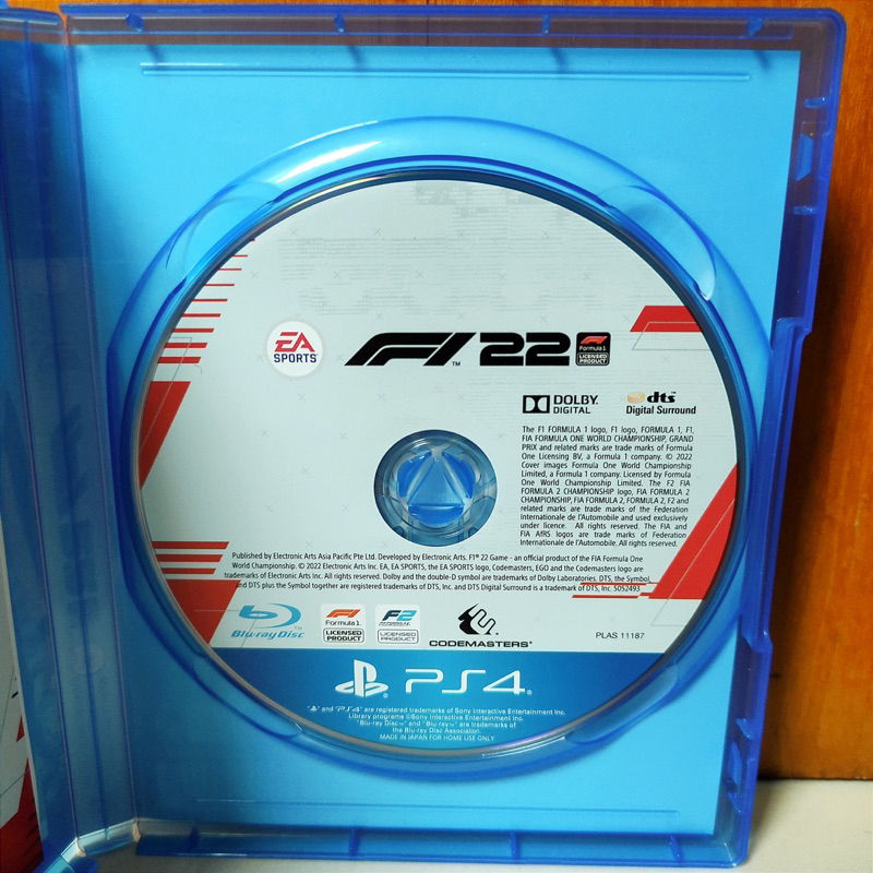 F1 22 PS4 Kaset F1 2022 Playstation PS 4 5 CD BD Game Games Balap Mobil Balapan Formula1 22 formula 1 2022 f12022 f122 kaset bd f 1 2022 f1 23 formula1 ps5 5 22 formula 1 bekas second like new f123 2023 baru region 3 asia reg 3 reg3 R3 The Official Video