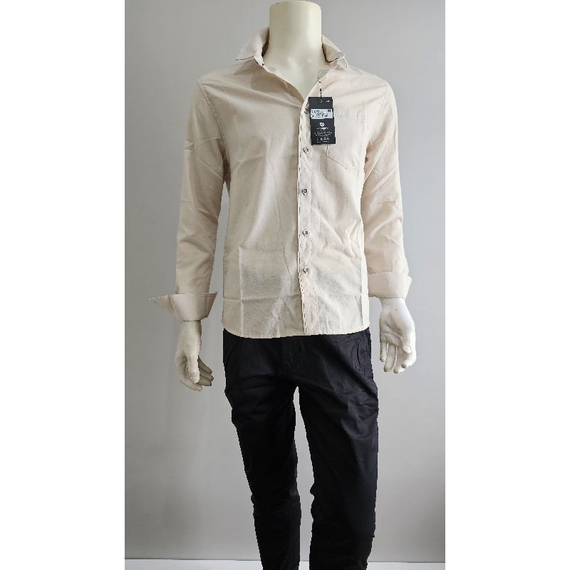 Kemeja Pria Pjg Lee Conti Krem