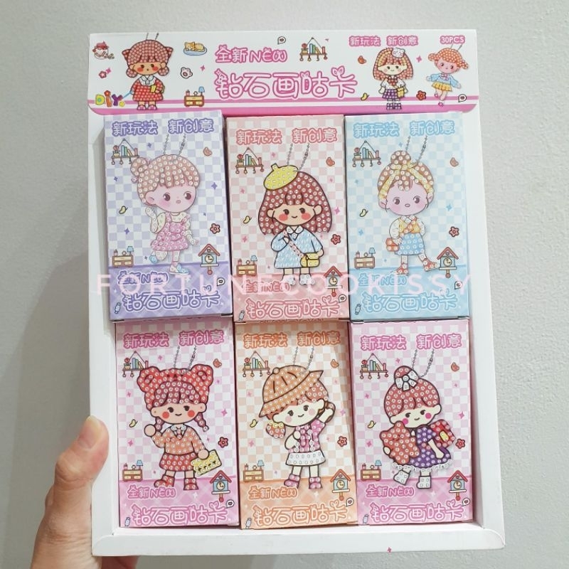 DIY DIAMOND PAINTING GANTUNGAN KUNCI CUTE (BOX MINI)