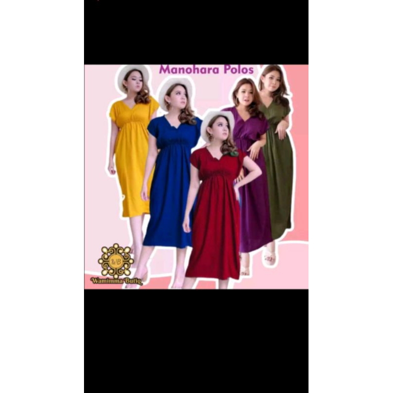 daster Manohara polos panjang daster bali daster busui baju tidur daster rayon polos