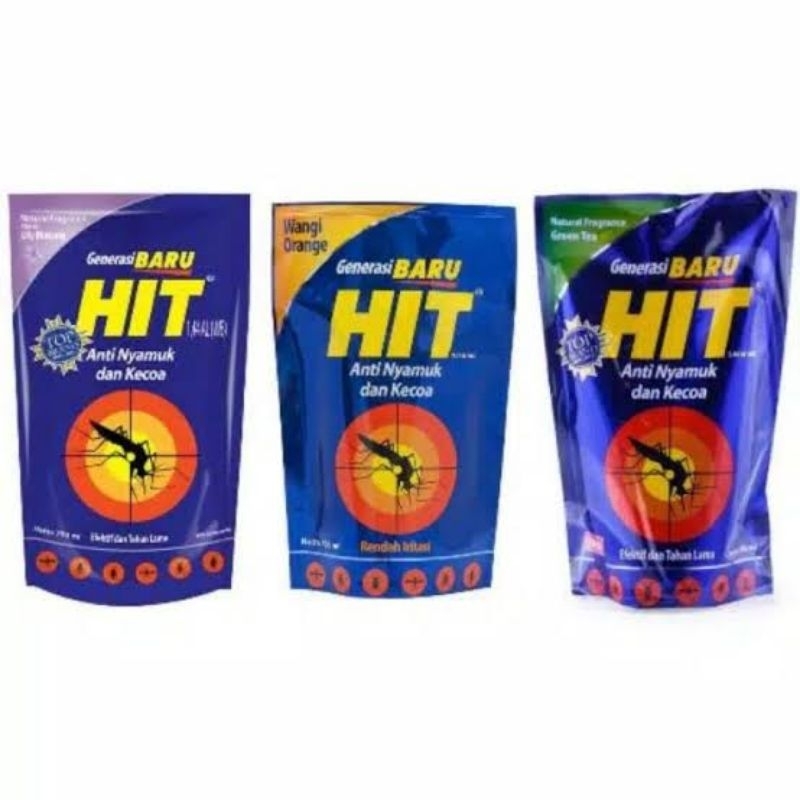 HIT cair isi ulang semprotan nyamuk / HIT Liquid Pouch Refill 700 + 175ml