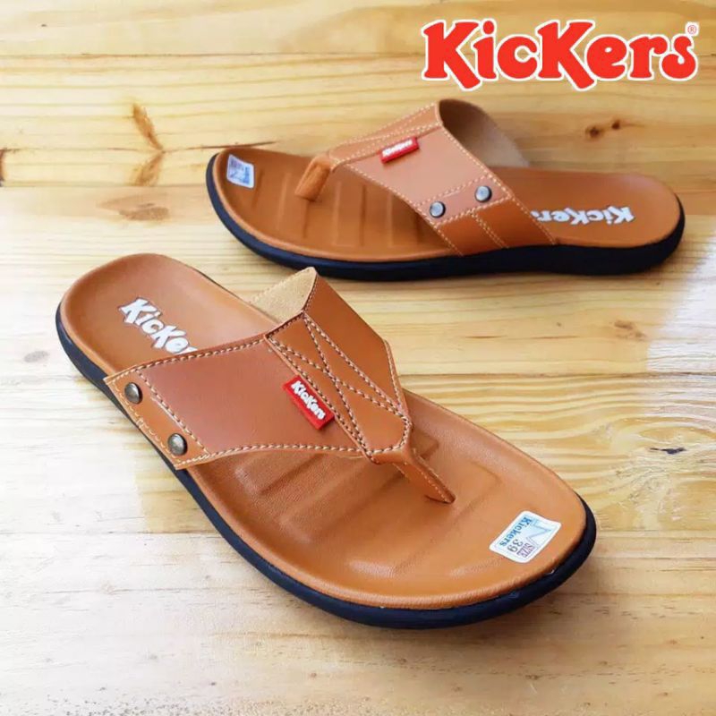 SANDAL KICKERS JAPIT PRIA KULIT TERBARU