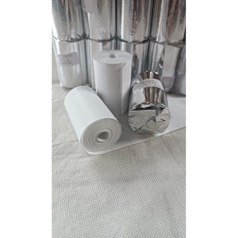

HJK Kertas thermal coreles ukuran 58mm x 40mm per 10 Pcs