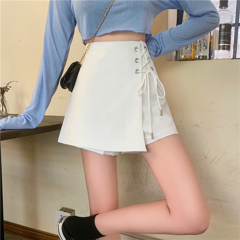 (S-XXL)korean string skort celana rok highwaist 810S