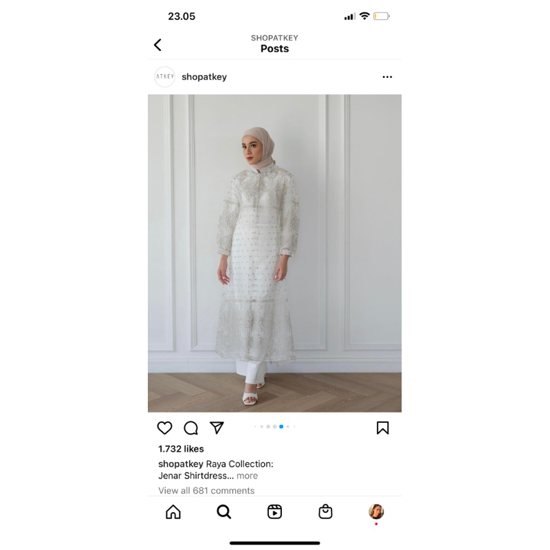 jenar shirt outer by atkey grey LXL ready