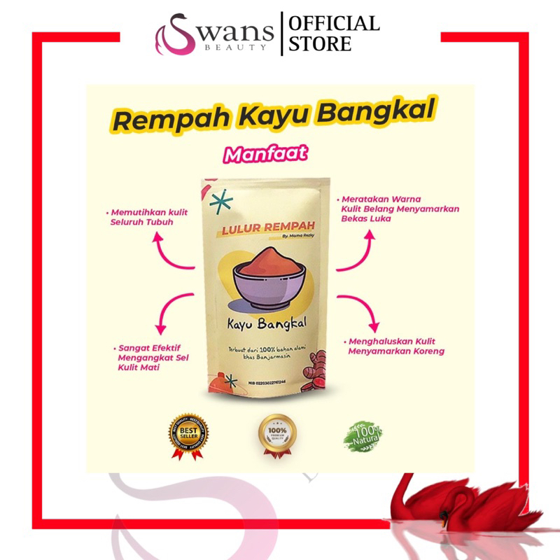 OFS - LULUR REMPAH KAYU BANGKAL 10gr / LULUR PEMUTIH / KAYU BANGKAL / LULUR VIRAL / LULUR ORGANIK PE