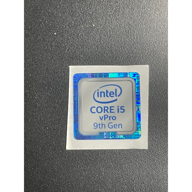 Sticker stiker logo intel Core i5 vPro 9th gen ori