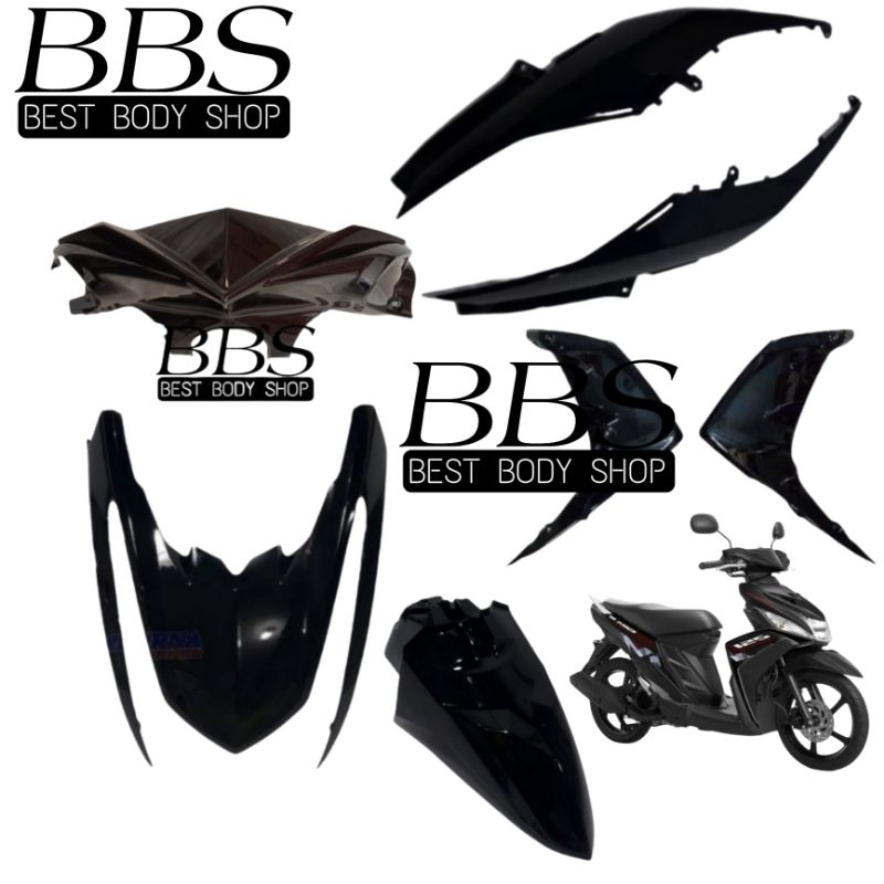 Full Cover Body Halus Yamaha Mio M3 125 | Full Set Bodi Halus Mio M3 Warna Hitam/Putih/Merah/Biru/Ku
