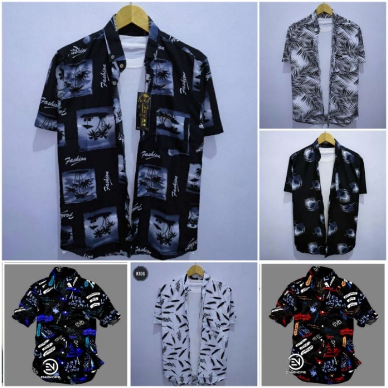 KEMEJA MOTIF PRIA | KEMEJA MOTIF LENGAN PENDEK | KEMEJA CASUAL | KEMEJA MOTIF DISTRO | KEMEJA MURAH | kemeja motif lengan pendek pria