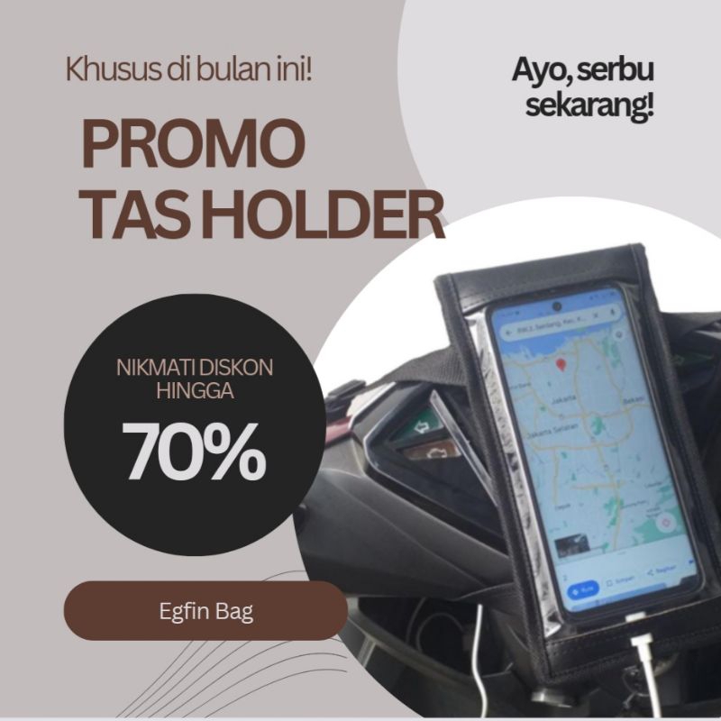 Tas Holder Hp Motor Tas Ojol Waterproof Tas Gojek-Garab-Maxim