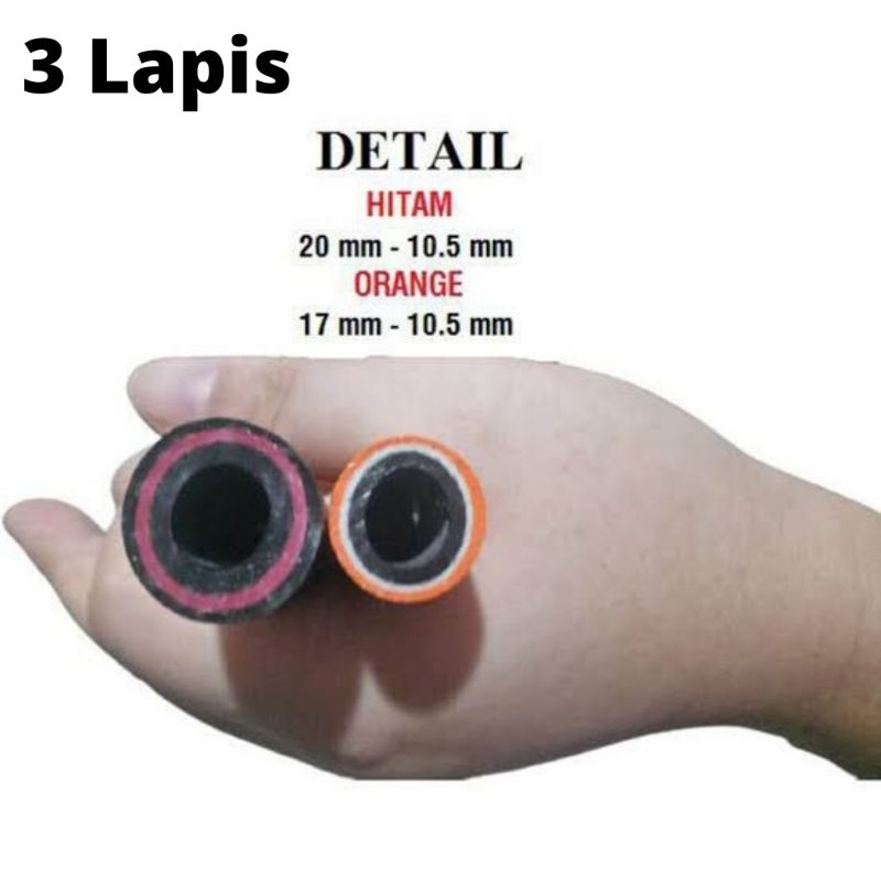 Selang Gas 3 Lapis per Meter / Selang Regulator Gas LPG