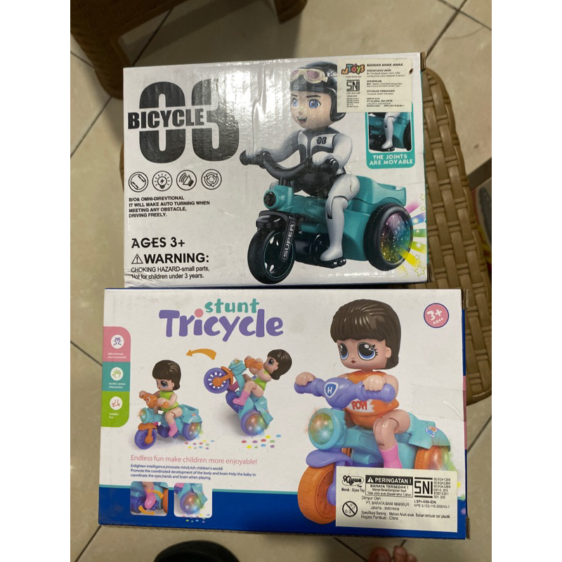 mainan anak stunt tricycle
