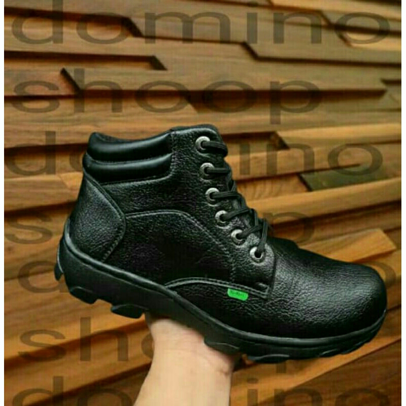 Sepatu Safety Boot Original Septi Pria Ujung Besi Sefty Shoes Septy Proyek Cowok Lapangan Terbaru BS